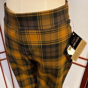 IMAN 360 Plaid High-Waisted Pants Size Small NWT